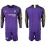 Chelsea Blank Purple Goalkeeper Long Sleeves Soccer Club Jersey