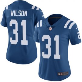 Nike Indianapolis Colts #31 Quincy Wilson Royal Blue Team Color Womens Stitched NFL Vapor Untouchable Limited Jersey