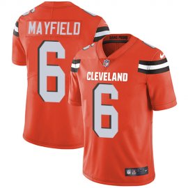 Nike Cleveland Browns #6 Baker Mayfield Orange Alternate Youth Stitched NFL Vapor Untouchable Limited Jersey