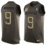 Nike Washington Football Team #9 Sonny Jurgensen Green Mens Stitched NFL Limited Salute To Service Tank Top Jersey