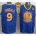 Warriors #9 Andre Iguodala Blue Crazy Light The Finals Patch Stitched NBA Jersey