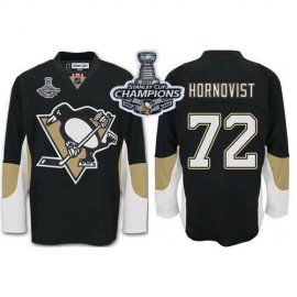 Pittsburgh Penguins #72 Patric Hornqvist Black Home 2017 Stanley Cup Finals Champions Stitched NHL Jersey