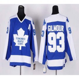 Toronto Maple Leafs #93 Doug Gilmour Blue/White CCM Throwback Stitched NHL Jersey