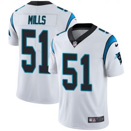 Nike Carolina Panthers #51 Sam Mills White Mens Stitched NFL Vapor Untouchable Limited Jersey