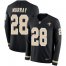 Nike New Orleans Saints #28 Latavius Murray Black Team Color Mens Stitched NFL Limited Therma Long Sleeve Jersey