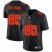 Cleveland Browns Custom Mens Nike Team Logo Dual Overlap Limited NFL Jersey Black