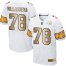 Nike Pittsburgh Steelers #78 Alejandro Villanueva White Mens Stitched NFL Elite Gold Jersey