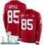 Nike San Francisco 49ers #85 George Kittle Red Super Bowl LIV 2020 Team Color Mens Stitched NFL Limited Therma Long Sleeve Jersey