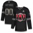 Mens Adidas Senators Personalized Authentic Black Classic NHL Jersey
