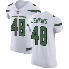 Nike New York Jets #48 Jordan Jenkins White Mens Stitched NFL Vapor Untouchable Elite Jersey