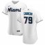 Miami Marlins #79 Edward Cabrera Mens Nike White Home 2020 Authentic Player MLB Jersey