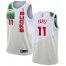 Nike Milwaukee Bucks #11 Brook Lopez Womens 2021 NBA Finals Champions Swingman Earned Edition Jersey White Womens