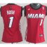 Cheap Women Miami Heat 1# Chris Bosh Red NBA Jerseys