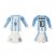 Argentina #10 Maradona Home Long Sleeves Kid Soccer Country Jersey