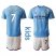 Manchester City #7 Sterling Home Kid Soccer Club Jersey