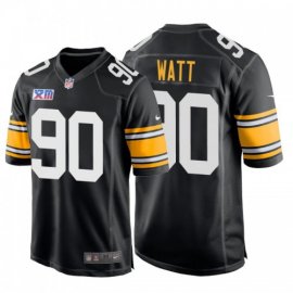 Nike Pittsburgh Steelers #90 T.J. Watt Super Bowl XIII 1978 Retro Game NFL Jersey Black