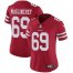 Nike San Francisco 49ers #69 Mike McGlinchey Red Team Color Womens Stitched NFL Vapor Untouchable Limited Jersey