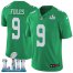 Nike Philadelphia Eagles #9 Nick Foles Green Super Bowl LII Mens Stitched NFL Limited Rush Jersey