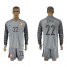 Holland #22 Vorm Grey Goalkeeper Long Sleeves Soccer Country Jersey