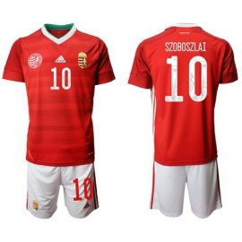 Hungary #10 Szoboszlai Home Soccer Country Jersey