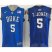Duke Blue Devils #5 Tyus Jones Royal Blue Basketball Stitched NCAA Jersey