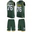 Nike Green Bay Packers #76 Mike Daniels Green Team Color Mens Stitched NFL Limited Tank Top Suit Jersey