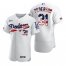 Los Angeles Dodgers #31 Joc Pederson Mens Nike White Fluttering USA Flag Limited Edition Authentic MLB Jersey