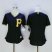 Pittsburgh Pirates Blank Black Womens Fashion Stitched MLB Jersey
