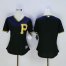 Pittsburgh Pirates Blank Black Womens Fashion Stitched MLB Jersey