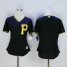 Pittsburgh Pirates Blank Black Womens Fashion Stitched MLB Jersey