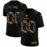 Minnesota Vikings Custom Mens Black Nike Flocked Lightning Vapor Limited NFL Jersey