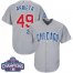 Chicago Cubs #49 Jake Arrieta Grey Road 2016 World Series Champions Stitched Youth MLB Jersey