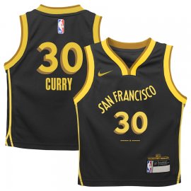 Stephen Curry Golden State Warriors Nike Infant 2023/24 Swingman Replica Jersey – City Edition – Black