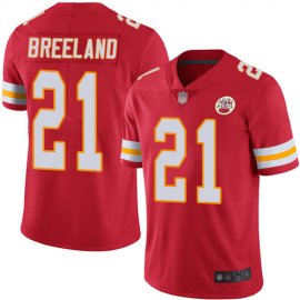 Nike Kansas City Chiefs #21 Bashaud Breeland Red Team Color Mens Stitched NFL Vapor Untouchable Limited Jersey