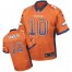 Nike Denver Broncos #10 Emmanuel Sanders Orange Team Color Mens Stitched NFL Elite Drift Fashion Jersey