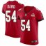 Tampa Bay Buccaneers #54 Lavonte David Mens Super Bowl LV Bound Nike Red Vapor Elite Jersey