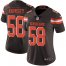 Nike Cleveland Browns #58 Christian Kirksey Brown Team Color Womens Stitched NFL Vapor Untouchable Limited Jersey