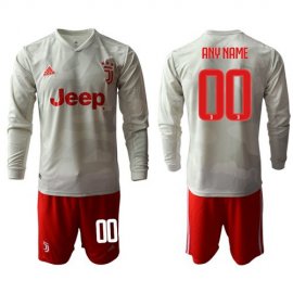 Juventus Personalized Away Long Sleeves Soccer Club Jersey