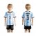 Argentina #3 Mercado Home Kid Soccer Country Jersey