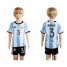 Argentina #3 Mercado Home Kid Soccer Country Jersey