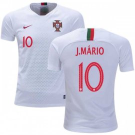 Portugal #10 J.Mario Away Kid Soccer Country Jersey