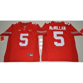 Ohio State Buckeyes #5 Raekwon McMillan Red Stitched NCAA Jersey