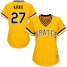 Pittsburgh Pirates #27 Jung-ho Kang Gold Alternate Womens Stitched MLB Jersey