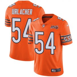 Nike Chicago Bears #54 Brian Urlacher Orange Mens 100th Season Retired Stitched NFL Limited Rush Jersey