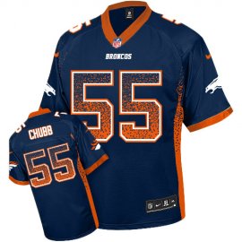 Nike Denver Broncos #55 Bradley Chubb Navy Blue Alternate Mens Stitched NFL Elite Drift Fashion Jersey