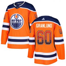 Adidas Edmonton Oilers #60 Markus Granlund Orange Home Authentic Drift Fashion Stitched NHL Jersey
