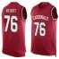 Nike Arizona Cardinals #76 Marcus Gilbert Red Team Color Mens Stitched NFL Limited Tank Top Jersey