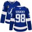 Adidas Tampa Bay Lightning #98 Mikhail Sergachev Blue 2022 Stanley Cup Final Patch Womens Home Authentic Stitched NHL Jersey Womens