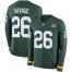 Nike Green Bay Packers #26 Darnell Savage Green Team Color Mens Stitched NFL Limited Therma Long Sleeve Jersey