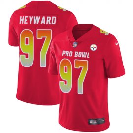 Nike Pittsburgh Steelers #97 Cameron Heyward Red Youth Stitched NFL Limited AFC 2019 Pro Bowl Jersey